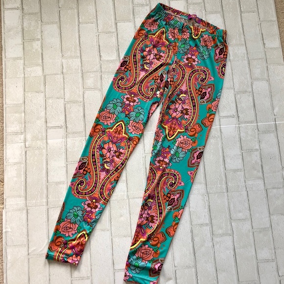 YELETE Floral Print Leggings - Picture 3 of 5